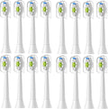 4/8/12/16pcs Replacement Toothbrush Heads Compatible for PhilipsReplacement Electric Brush Head 4100 6500 6100 7500 5300 1100(16pcs White)