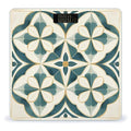 Geometric Design Pictures Scale for Body Weight Anti-Slip Tempered Glass Digital Bathroom Scales Clear LCD Display Weighing Scale Safe Rounded Corners Smart Scales