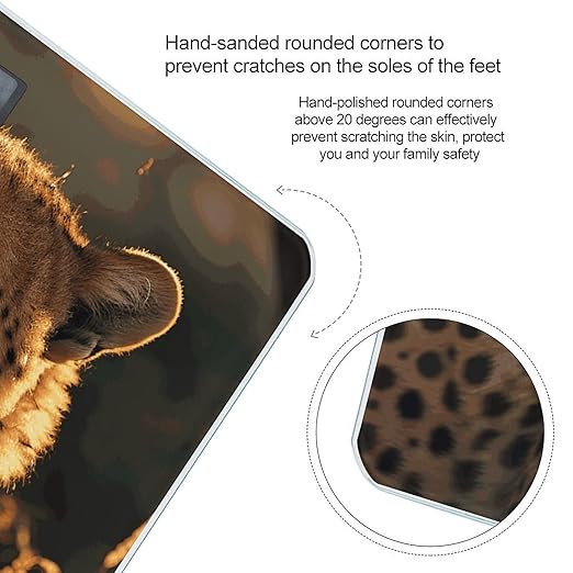 Cheetah Bathroom ScaleHighly Accurate Digital Weighing Machine for People Bright LED Display Weight Scale for The Aldult Home Use
