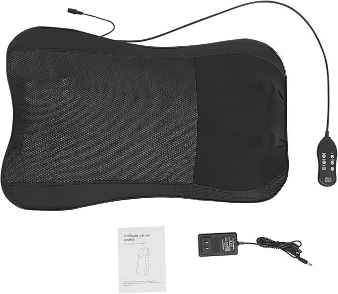 Back and Neck Massager for Pain Relief Deep Tissue Up and Down Rolling Back Massager with Heat 3D Kneading Massage for Office Home Car for Women Men Mom Dad