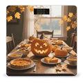 Fall Thanksgiving Pumpkin Leaf Weight Scale Cute Bathroom Scale for Body Highly Accurate Digital Weighing Machine for People Compact LCD Display Scales with Sturdy Toughened Glass Scales