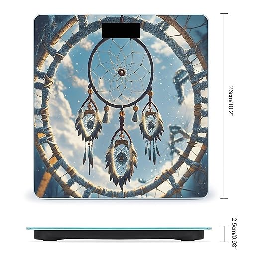 Native American Dream Catcher Scale for Body Weight Smart Scales Digital Bathroom Scale High Precision Weighing Scales with Large Display Weighing Machine for People