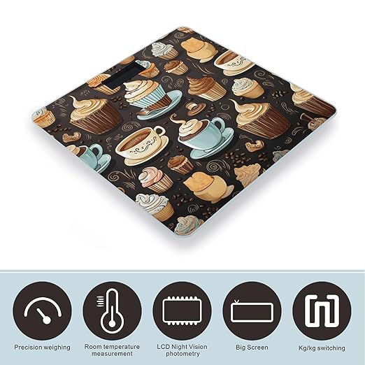 Coffee and Sweets Sugar Chocolate Scale for Body Weight Digital Bathroom Scale Accurate Smart Weight Scales with Large Display Weighing Machine High Precision Scales