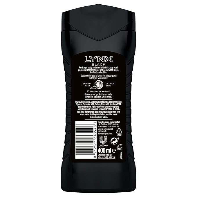 Lynx XL Black Bodywash 400 ml