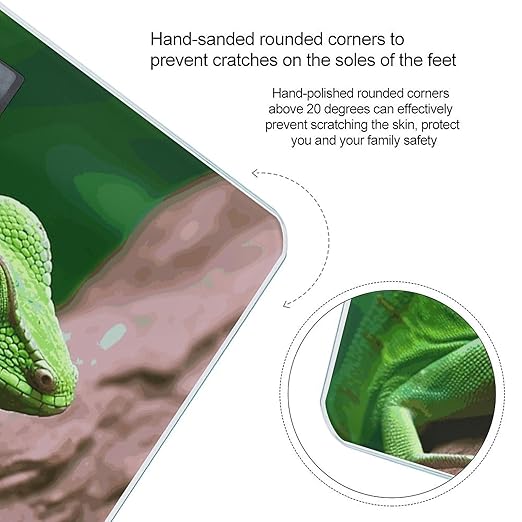 Green Lizard Smart Scale for Body Weight Accurate Bathroom Scale with LED Display Digital Weight Scales Weighing Machine High Precision Scales for Bath Home