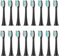 Compatible for 8Pcs Replacement Brush Heads with DiamondClean HX3/HX6/HX9 Series Electric Toothbrush HX6064(16Pcs Black)