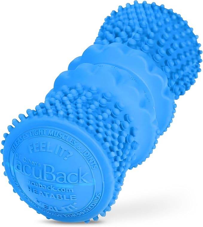 Dr. Cohen’s Deep Tissue Massage Roller-acuBack Heatable Massage Roller - Better Than Any Foam Roller for Exercise Massage and Muscle Recovery- Physical Therapy Back Roller Muscle Massager Tool
