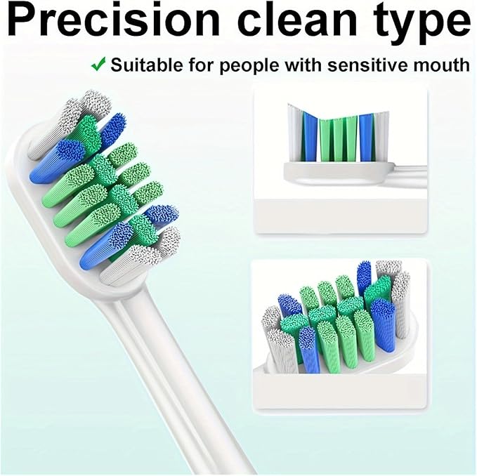 20PCS Toothbrush Heads Compatible for Electric Replacement Soft Bristles for Gum Health