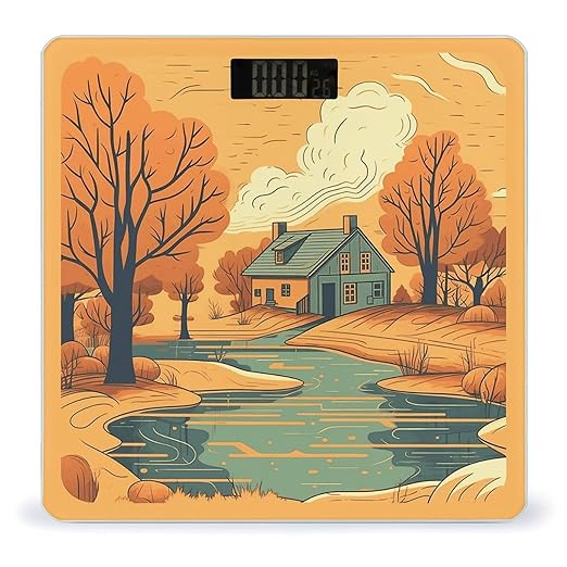 River in Front of House Smart Scale for Body Weight Accurate Bathroom Scale with LED Display Digital Weight Scales Weighing Machine High Precision Scales for Bath Home