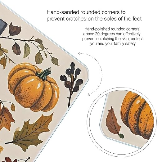 Thanksgiving Pumpkin Scale for Body Weight Smart Scales Digital Bathroom Scale High Precision Weighing Scales with Large Display Weighing Machine for People