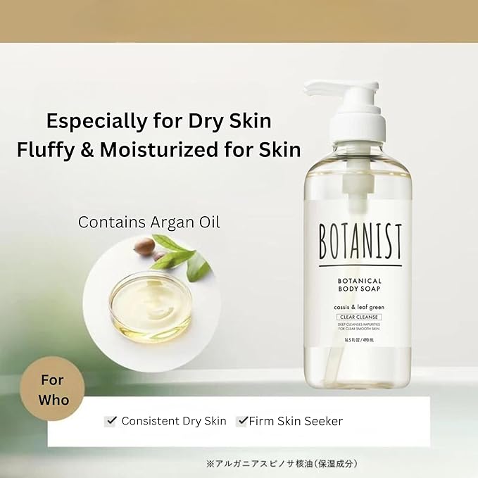 Botanist Organic Body Wash &amp Shampoo Set Natural Shower Gel For Women Dry Skin Sulfate Free Shampoo for Oily Hair with Natural Keratin &amp Honey from Japan Silicone &amp Paraben Free 32.0 Fl