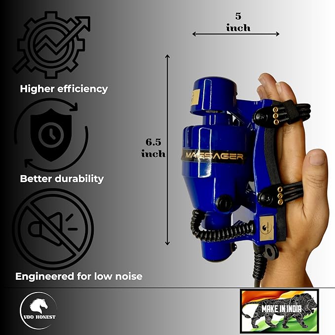 Powerful Double Speed Floating Action for Full Body Massager Corded Electric Powered Barber Massager Blue