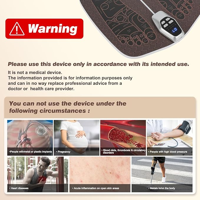 Ems Foot Stimulator (HK701A)Transcutaneous Electrical Nerve Stimulator For Pain Relief EMS Foot Massager for Stimulate Healthy MusclesImprove and facilitate Muscle Performance Stimulator Muscles.