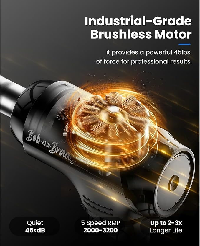 BOB AND BRAD T2 Max Massage Gun Deep Tissue with Metal Head Professional Muscle Massager HSA Portable Percussion Electric Massager Gun for Athletes for Home Gym Pain Relief FSA Eligible