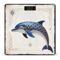 Dolphin Gothic Art Scale for Body Weight Sturdy Tempered Glass Weighing Scales with LCD Display Accurate Digital Bathroom Scale Convenient Body Fat Smart Scales Easy Read