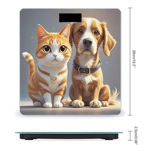Cats and Dogs Bathroom Scale Digital Weight Scale Precision 400 Lbs Weighing Scales Large with LCD Backlight Display BMI Measures