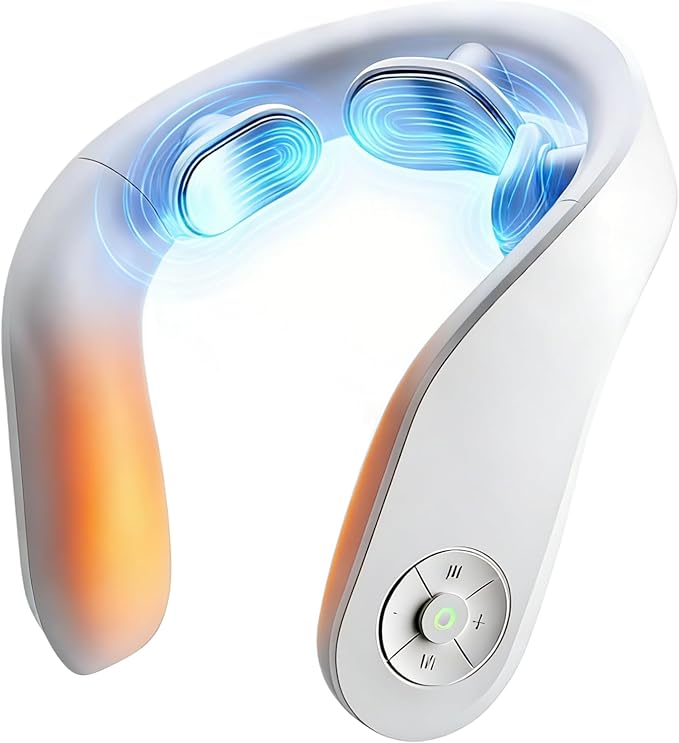 Vitality™ Magic Pro K1 Neck Massager with Heat Portable Cordless Travel Massager for Pain Relief Deep Tissue Vibration Promote Muscle Relaxation Home Use Upgraded 2026