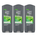 Dove Men+Care Refreshing Extra Fresh 3-In-1 Hair Body And Face Wash Pack Of 6 With 24-Hour Nourishing Micromoisture Technology Body Wash For Men 400 Ml