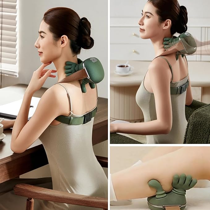 Neck Massager with Heat for Pain Relief deep TissueShoulder &amp Back Massagermasajeador de espalda y Cuello shiatsu Neck and Back Massager 2026 (Upgraded Version)