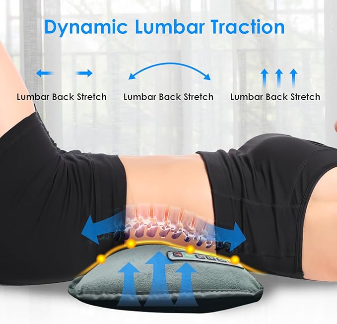 Full Body Massage Mat with Heat &amp Neck Lumbar Massager PillowMultifunctional Back Heated Mattress Pad with 10 Vibration Motors 3 Heating Pads &amp 9 Massage Modes for Neck Back Leg Pain Relief