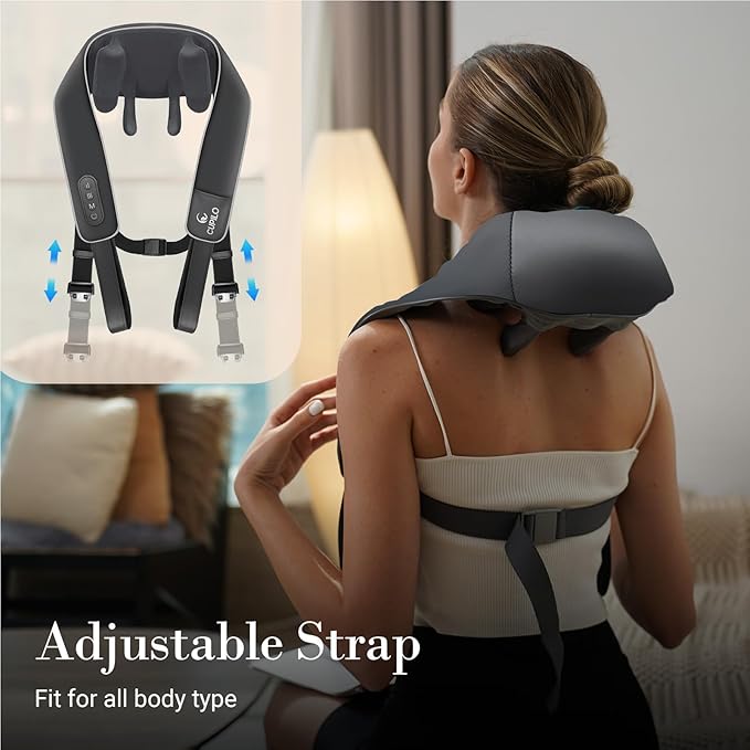 Shiatsu Neck and Shoulder Massager with Heat [Remote Control] FSA Eligible HSA 6D Kneading Neck Massager for Pain Relief Deep Tissue Gifts for Men Women