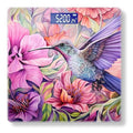 Digital Scale for Body Weight Highly Precision Bathroom Weight Scale 400 lbs with Backlit Display Personalized Scale for Home-Beautiful Hummingbird Surrounded by Pastel Flowers