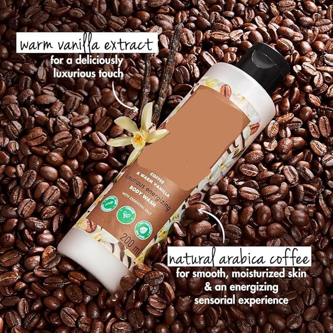 RG Moisturisng Body Wash 200ml|| with Coffee &amp Warm Vanilla|| Sulfate Free|| Paraben Free- Liquid Shower Gel