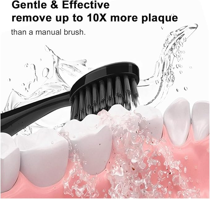 Replacement Electric Toothbrush Heads 10PCS Whiting Bamboo Charcoal BrushCompatible for S9 Adults(10pcs)