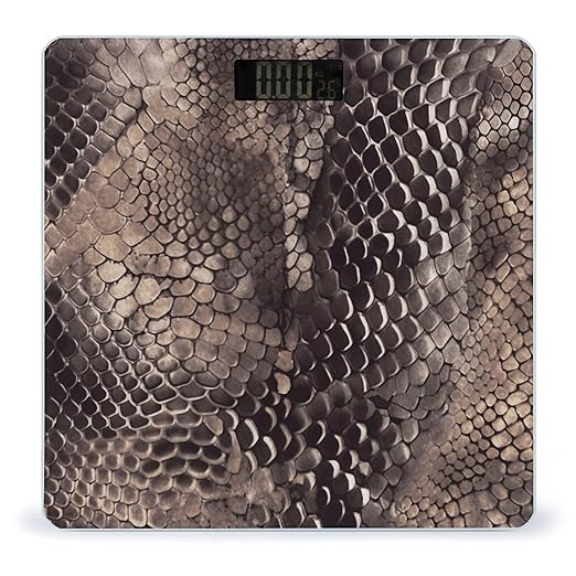 Classic Snake Skin Smart Scale for Body Weight Accurate Bathroom Scale with LED Display Digital Weight Scales Weighing Machine High Precision Scales for Bath Home