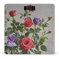 Red and Purple Roses Scale for Body Weight Digital Bathroom Scale Accurate Smart Weight Scales with Large Display Weighing Machine High Precision Scales