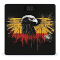 Germany Flag Eagle Digital Bathroom Scale for Body Weight Weighing Scale with Backlit LCD Display High Precision Measurements &amp Measures Weight Up to 180kg