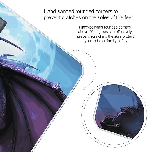 Digital Bathroom Scale for Body Weight Scale with Bright LCD Display High Accuracy Step-On Technology Auto On/Off Purple Dragon Purple Moon Digital Scales 400 Lbs /180kg