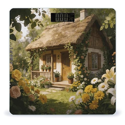 Flower and Plant House Weight ScaleClear LED Display Bathroom Digital Weighing ScaleTempered Glass Digital Bathroom Scale for Body Weight Capacity Up to 400 Lbs