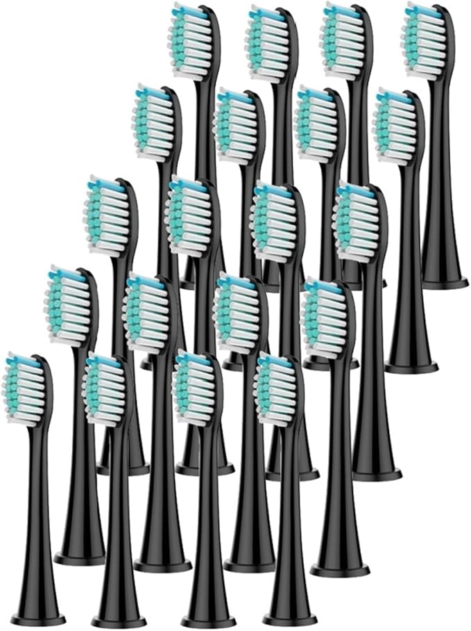 3Models Electric Toothbrush Head Compatible for with HX3/HX6/HX9 Series Models(20pcs Black)