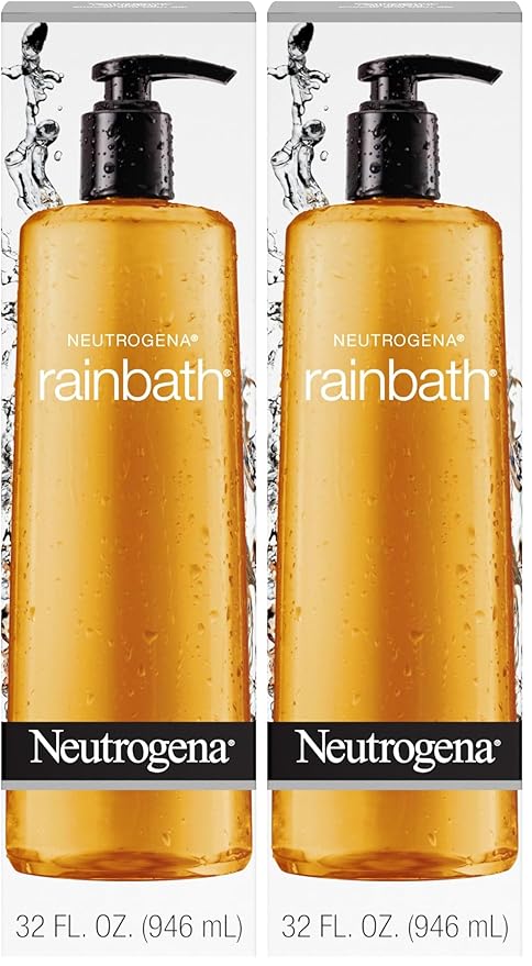 Neutrogena Rainbath Moisturizing Daily Body Wash Cleanser and Shaving Gel with Clean Rinsing Lather Original Scent 32 fl. Oz (Pack of 2)