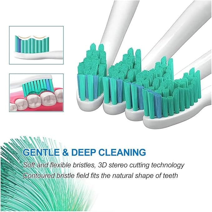 Replacement Toothbrush Heads Compatible for PH Soft Electric Brush Head 4100 6500 6100 7500 5300 1100(20pcs)