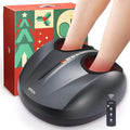 WELOV Foot Massager Machine with Deep-Kneading with 5 Level Foot Massager for Neuropathy Compression Shiatsu Heat for Plantar Fasciitis Fits Feet Up to Size 12 Suitable for Christmas Gifts