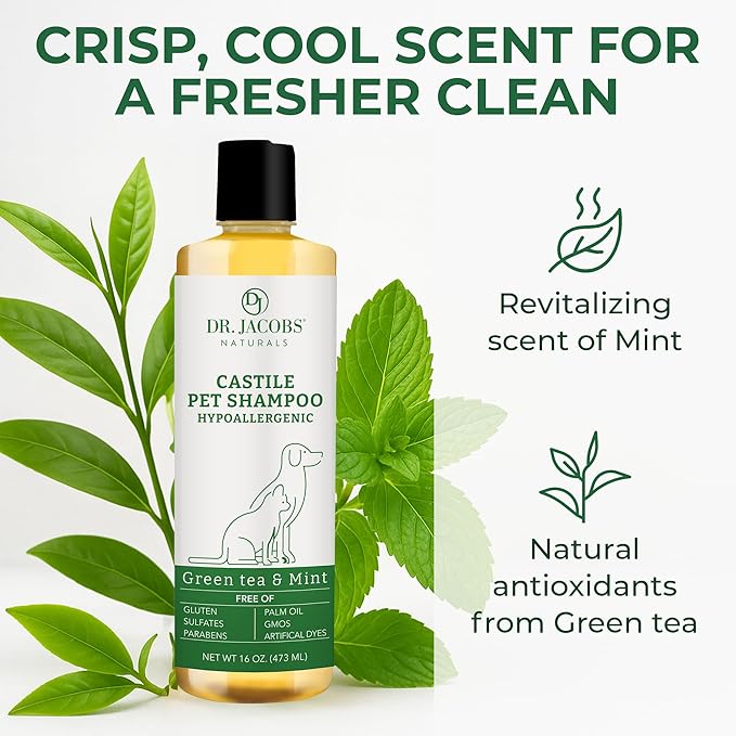 Dr. Jacobs Naturals Pure Castile Soap Liquid Body Wash Lavender - Plant Based Soap Infused with Vitamin E and Aloe Vera to Moisturize Dry and Sensitive Skin - Made in the USA - 32 oz Pack of 3