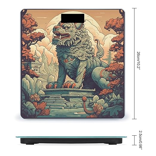 Lion Statue Scale for Body Weight Digital Bathroom Scale Accurate Smart Weight Scales with Large Display Weighing Machine High Precision Scales