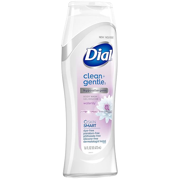 Dial Body Wash Healthy &amp Sensitive Waterlily 16 fl oz Pack of 6