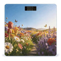 Heading to The Flower Field Weight ScaleClear LED Display Bathroom Digital Weighing ScaleTempered Glass Digital Bathroom Scale for Body Weight Capacity Up to 400 Lbs