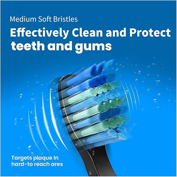 Replacement Toothbrush Heads Compatible for SG-575/507B/508/551/958/908/909/917/610/659/719/910/548/2303(BLACK10 WHITE10 Care)
