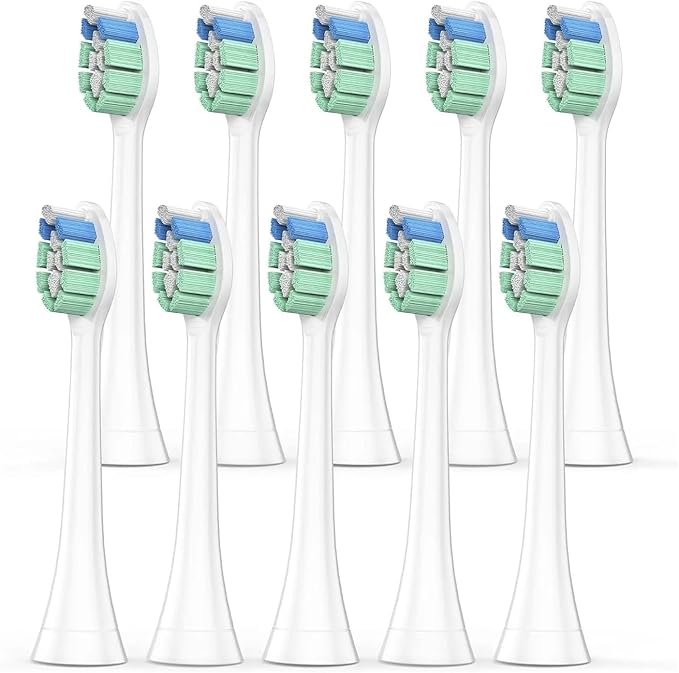 5/10Pcs Replacement Toothbrush Heads Compatible with Sonicare Soft Electric Brush Head 4100 6500 6100 7500(10pcs)