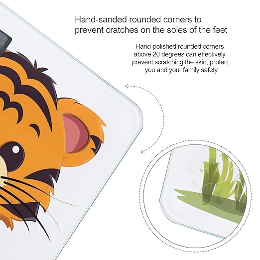 Spotted Tiger Scale for Body Weight Smart Scales Digital Bathroom Scale High Precision Weighing Scales with Large Display Weighing Machine for People