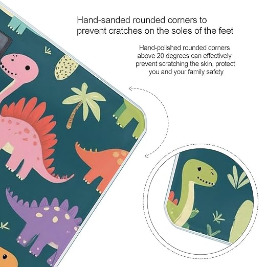 Smart Scale for Body Weight Digital Bathroom Weighing Scale Energy Saving Scale Funny Cute Dinosaurs