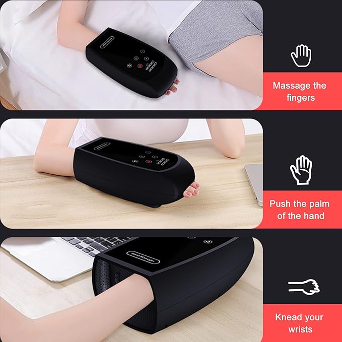 Gifts for Women/MenBirthday Gifts for Women - Hand Massager with Heat - Gifts for Mom DadTeen Girl Gifts Trendy Stuff(Black)
