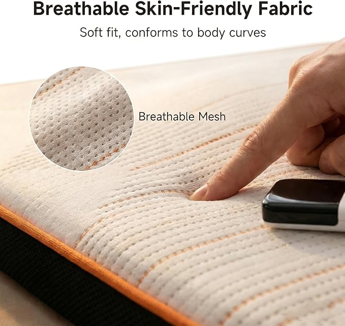 F&ampG Full Body Massage Heating Mat Heating Massage Mattress with 9 Airbags Improving Sleep 3 Modes 3 Heating to Relieve Discomfort in Shoulders Waist and Legs for Home UseSize(38x80)
