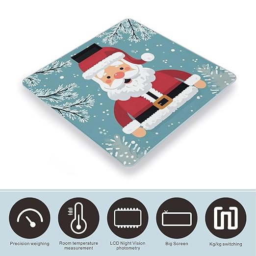 Cartoon Pattern Smart Scale for Body Weight Accurate Bathroom Scale with LED Display Digital Weight Scales Weighing Machine High Precision Scales for Bath Home