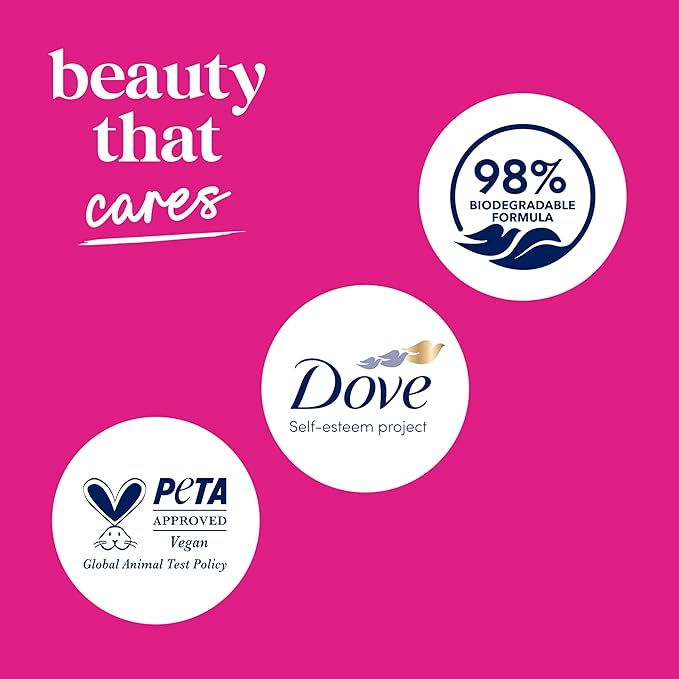 Dove Body Wash 4 Count for 24hr Lotion-Soft Skin Replenish Dragon Fruit and Coconut Cream Moisturizing Skin Cleanser with No Sulfates No Parabens