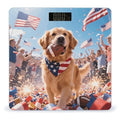 Patriotic Dogs Weight Scale Cute Bathroom Scale for Body Highly Accurate Digital Weighing Machine for People Compact LCD Display Scales with Sturdy Toughened Glass Scales